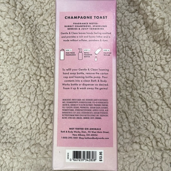 NEW- Bath & Body Works. Champagne Toast Refill - Picture 2 of 2